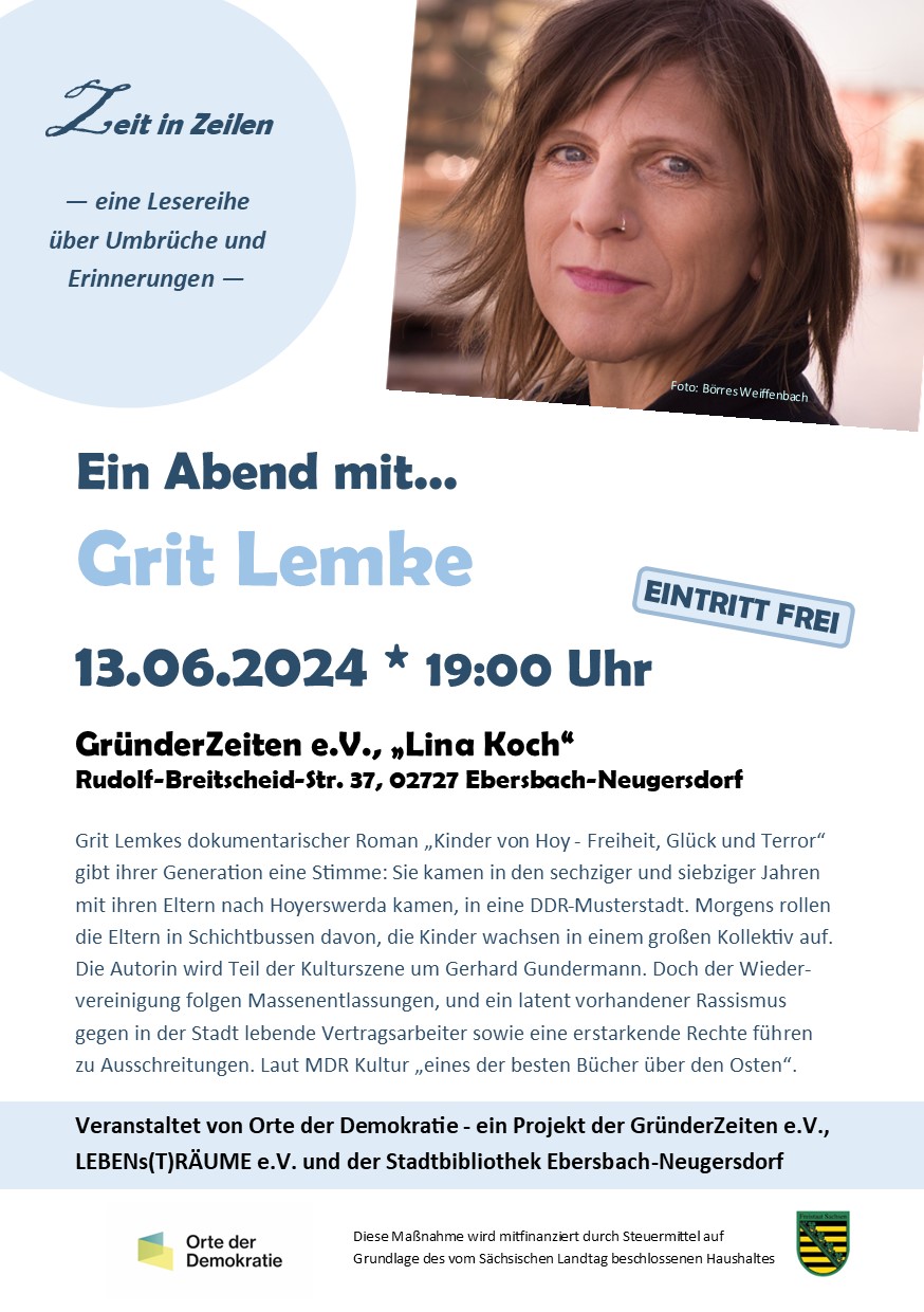 13.06.24 | Lesung „Kinder von Hoy“ | Grit Lemke